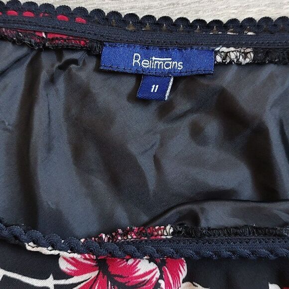 Reitmans Size 11 Polyester Lined Lightweight Floral Skirt - Picture 5 of 6